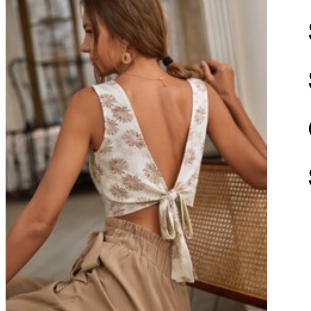 Tie Back Crop Top